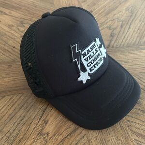 Black Trucker Hat with Patch